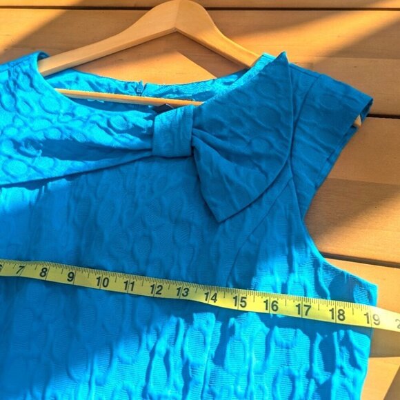 New Directions Blue Sleeveless Sheath Dress - size 14 excellent condition - Picture 5 of 9